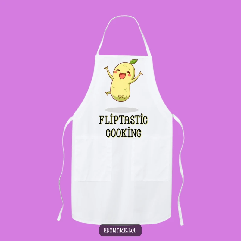 Funny Edamame Cartwheel Apron: Cook with Energetic Veggie Style