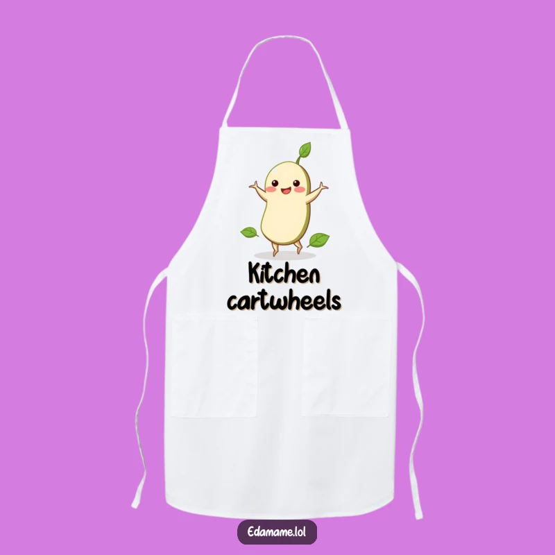 Funny Edamame Cartwheel Apron: Cook Up Fun In The Kitchen!