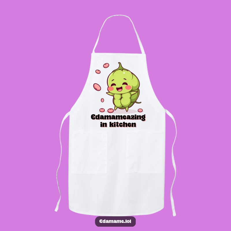 Funny Edamame Juggler Apron - Hilarious Kitchen Accessory for Veggie Lovers