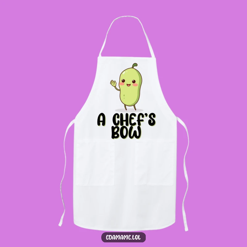 Funny Edamame Pod Curtsey Apron: Cook with Quirky Charm