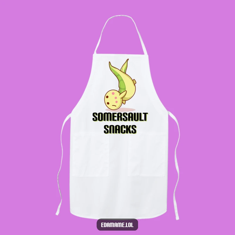 Funny Edamame Somersault Apron: Cook with Playful Flair