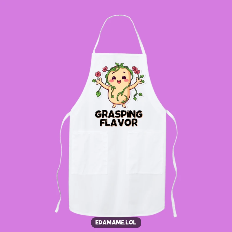 Funny Vine Arms Bean Apron: Cook Happily With This Character
