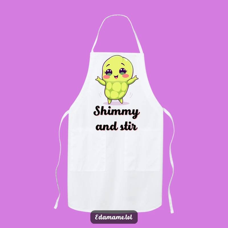 Funny Shimmying Edamame Apron: Cook with Dancing Veggie Flair