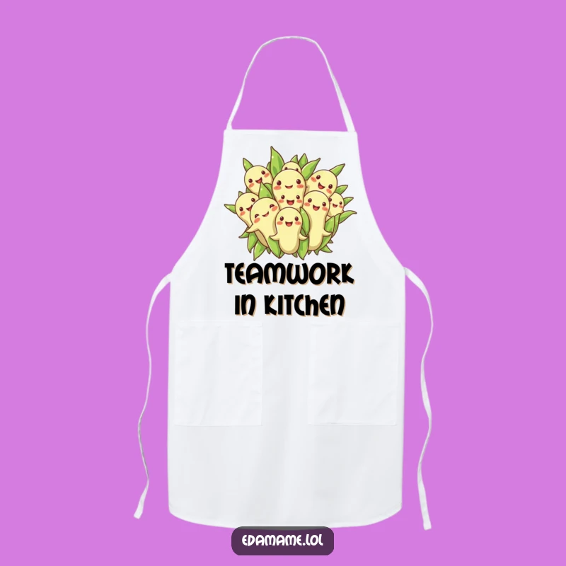 Funny Edamame Huddle Apron: Cook Together With This Bean Group!