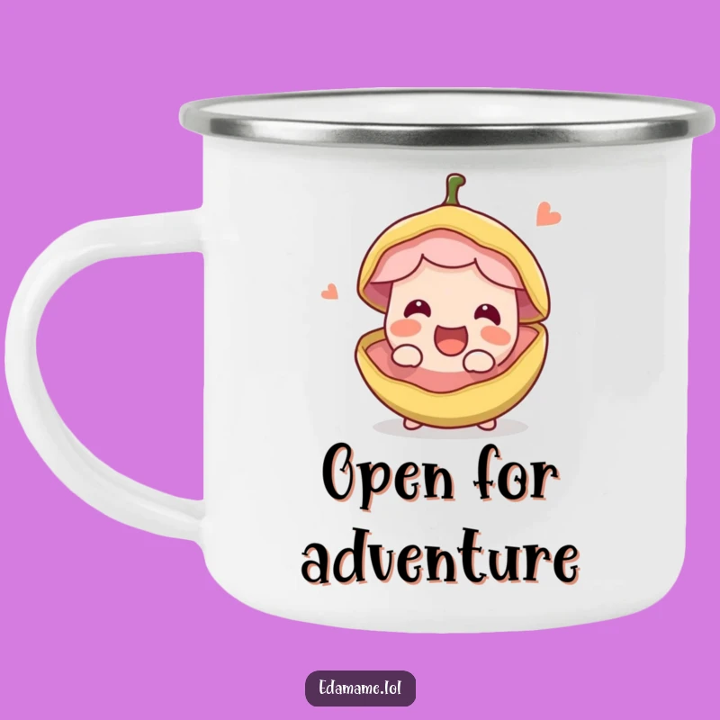 Funny Bean Pod Camping Mug: Your Cheerful Companion for Outdoor Adventures