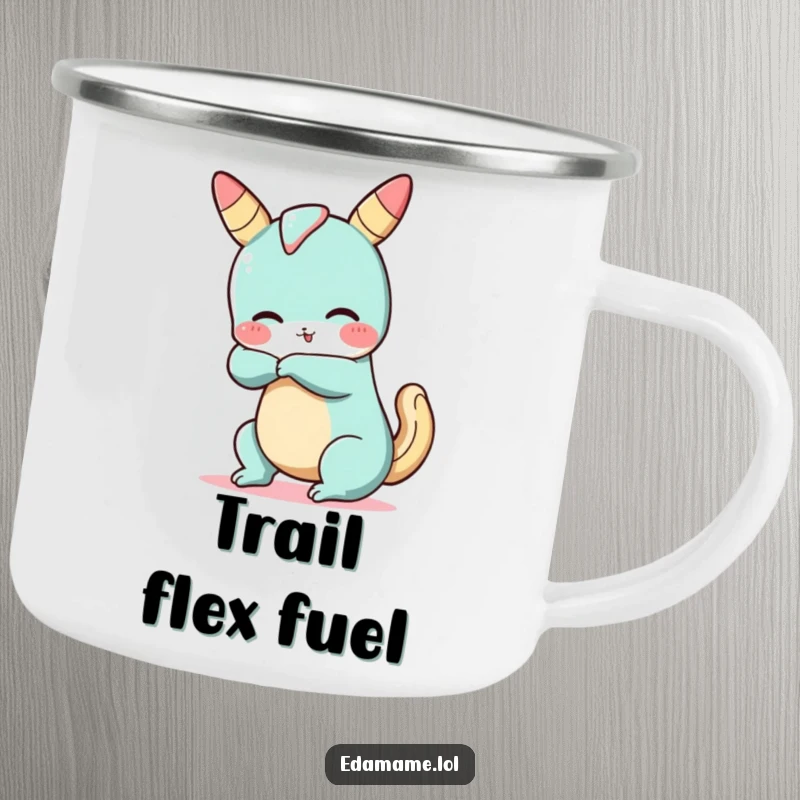 Funny Churro Yoga Camping Mug: A sturdy mug featuring a silly churro doing a bendy yoga pose, perfect for outdoor enjoyment.