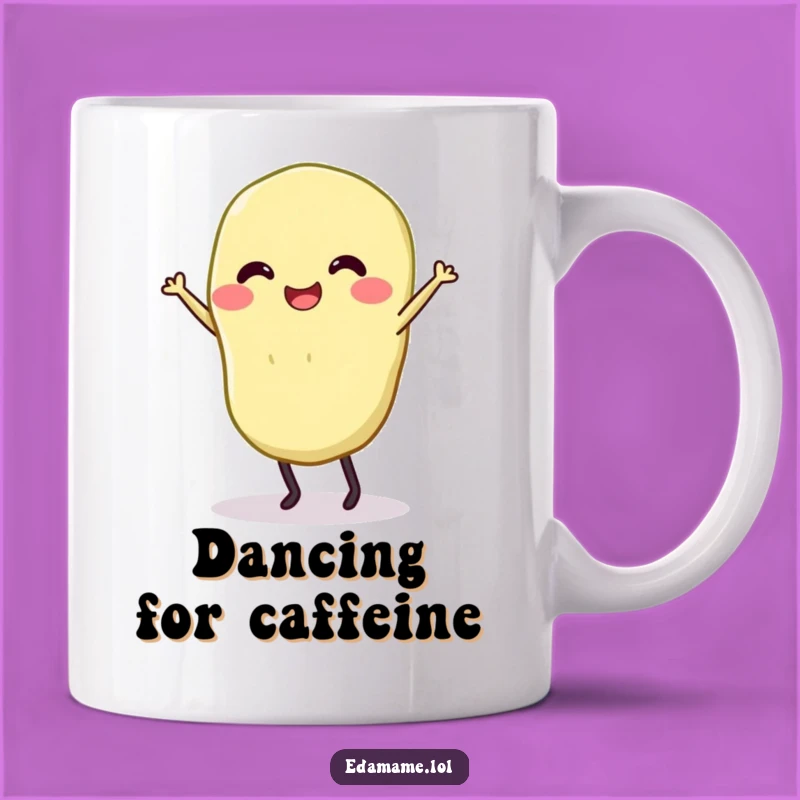 Funny Dancing Edamame Mug - A Hilarious Gift for Veggie Lovers