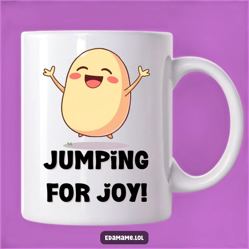 Funny Laughing Bean Pod Mug: Joyful Veggie Humor, Perfect Gift