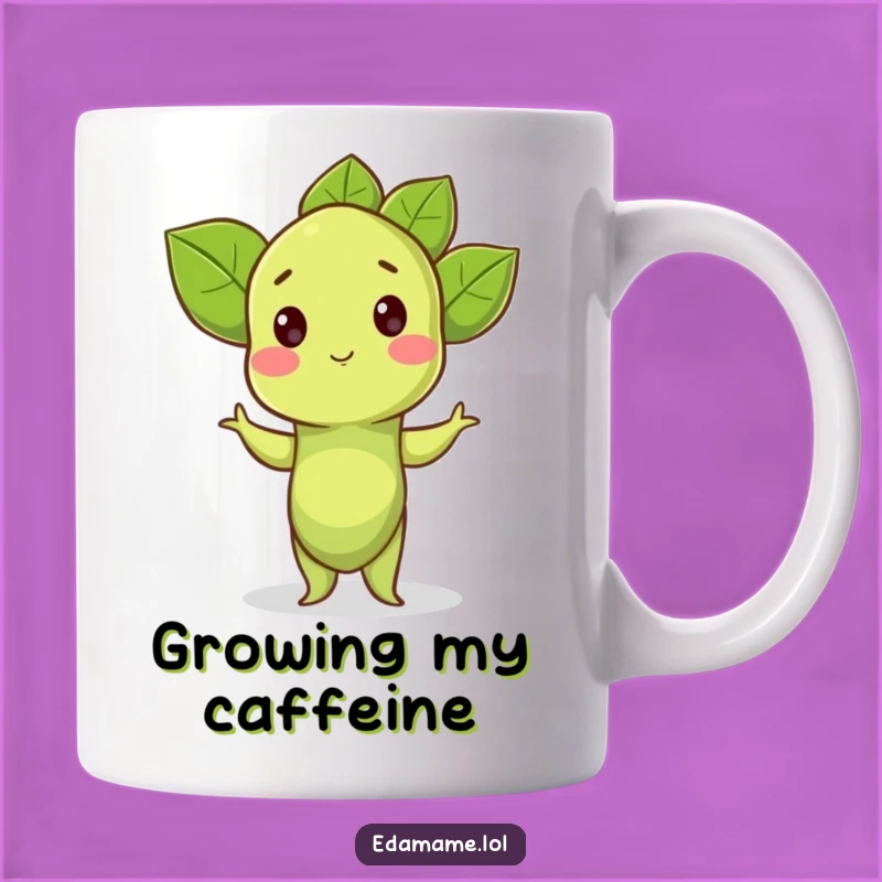 Funny Edamame Sprout Mug: Proud Pose, a Hilarious and Funny Gift