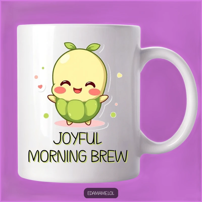 Funny Edamame Bean Mug: Overflowing Joyful Character for a Delightful and Funny Gift