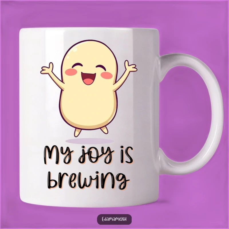 Funny Bean Pod Mug: Jumping for Joy, a Hilarious and Funny Gift