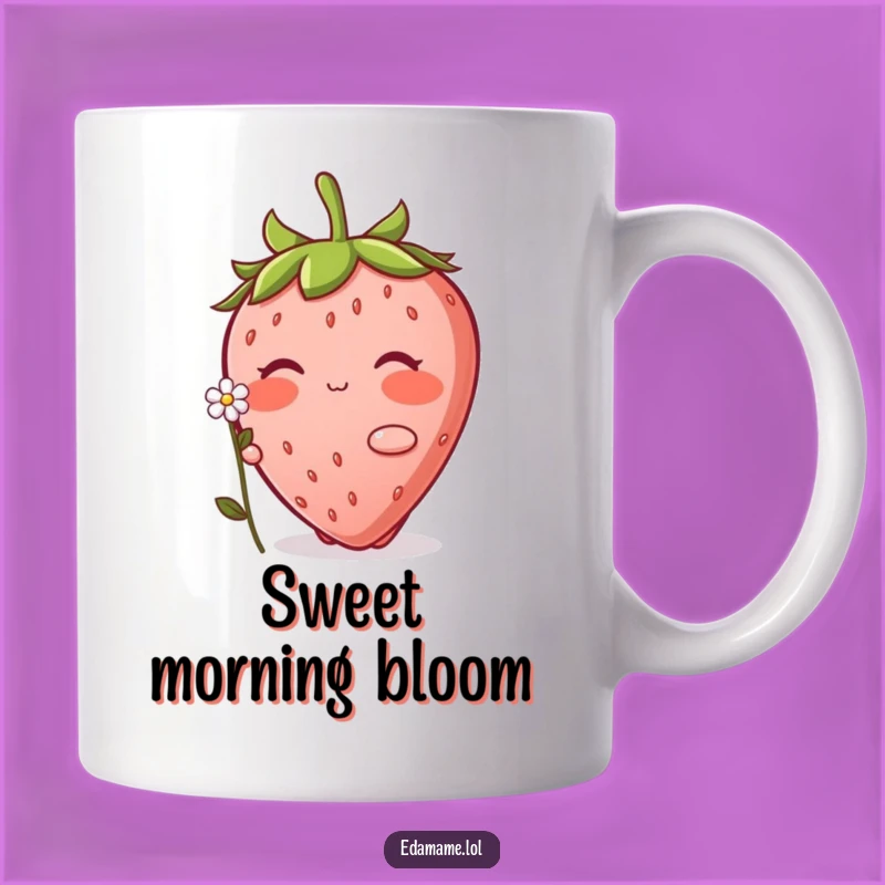 Funny Blushing Strawberry Mug: A Sweet and Shy Gift for Garden Lovers