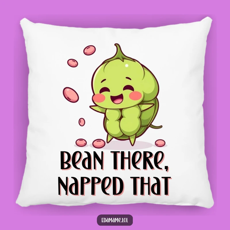 Funny Edamame Juggler Pillow - Cozy & Hilarious Home Decor for Veggie Fans