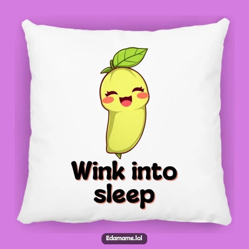 Cozy Funny Edamame Wink Pillow: Cuddle Up with Cheerful Comfort!