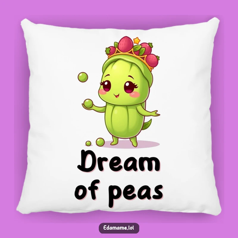 Cozy Funny Edamame Juggler Pillow: Cuddle Up with Comedic Talent!