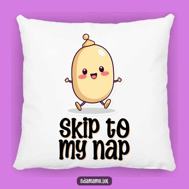 Funny Bean Character Hat Pillow: Cozy Comfort with Cheerful Style