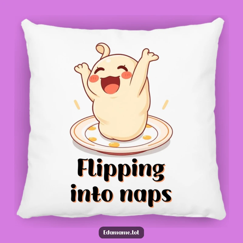 Funny Dumpling Somersault Pillow: Cuddle Up with Cute Foodie Humor