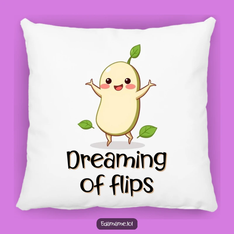 Funny Edamame Cartwheel Pillow: Cuddle Up With This Acrobatic Bean