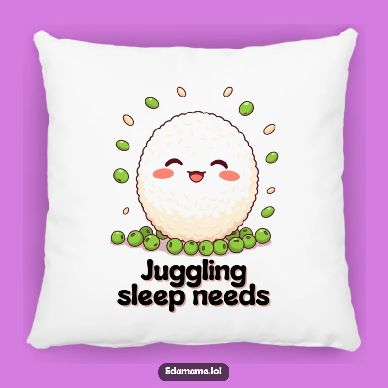 Funny Juggling Rice Ball Pillow: Cuddle Up with Cheerful Comfort
