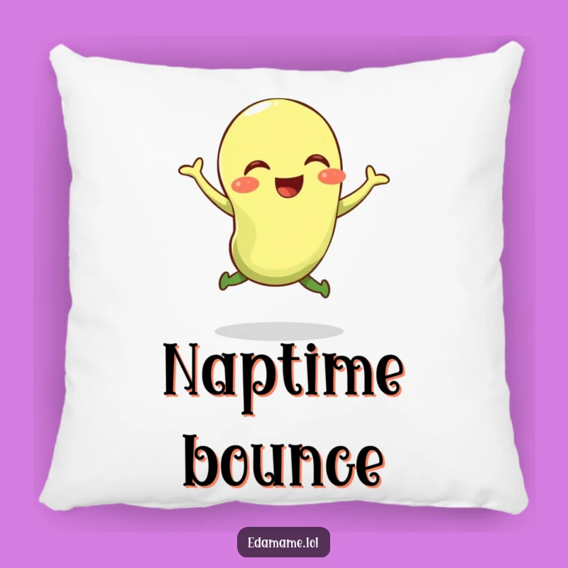 Funny Edamame Jump Pillow - Cozy Giggling Bean Comfort Gift