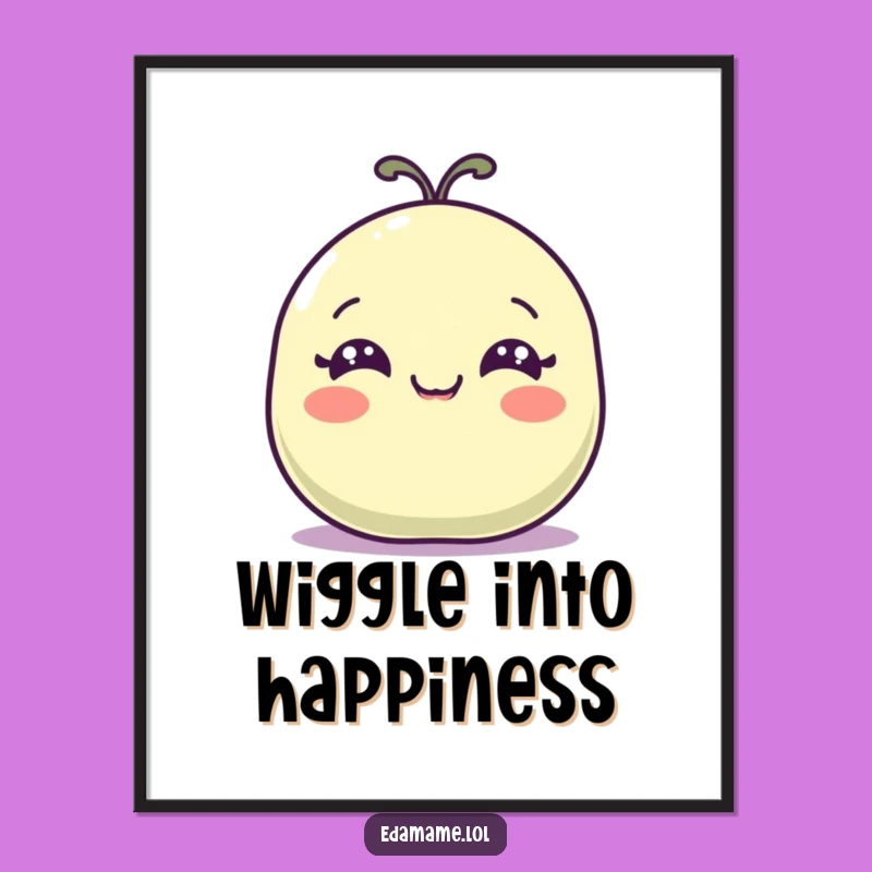 Funny Wiggling Bean Pod Digital Art - Instant Joyful Wiggles for Your Space