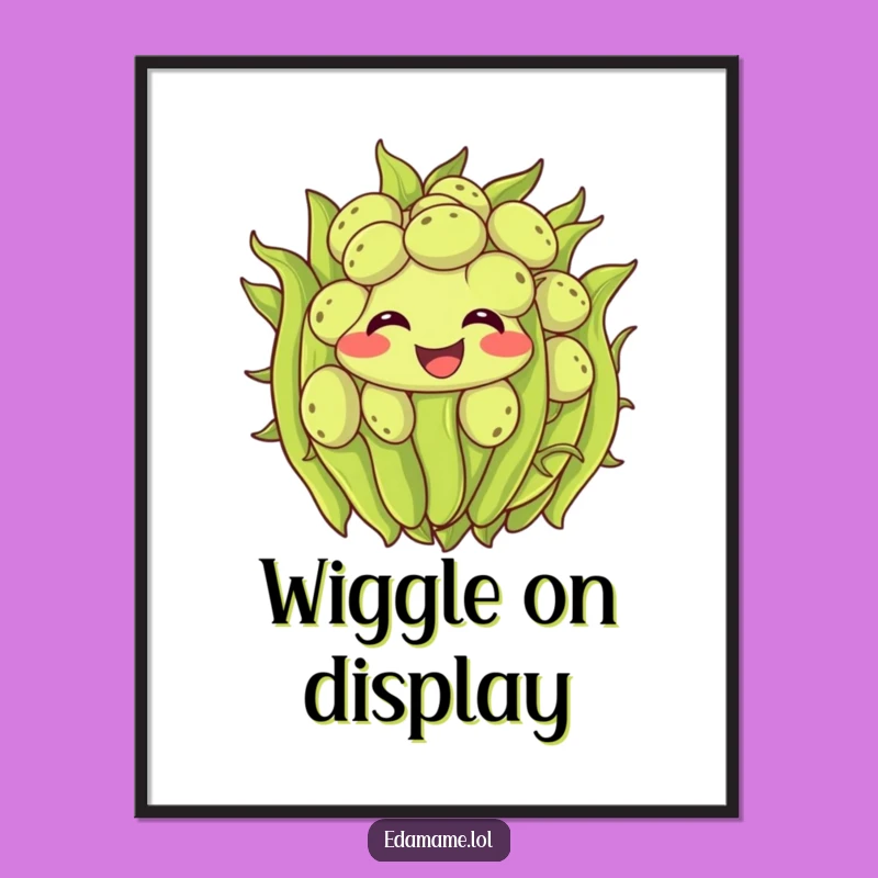 Funny Edamame Digital Art: Instant Excitement with Wiggling Bean Artwork
