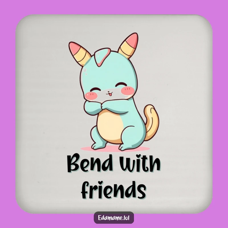 Funny Churro Yoga Coaster: Protect Surfaces with Flexible Charm