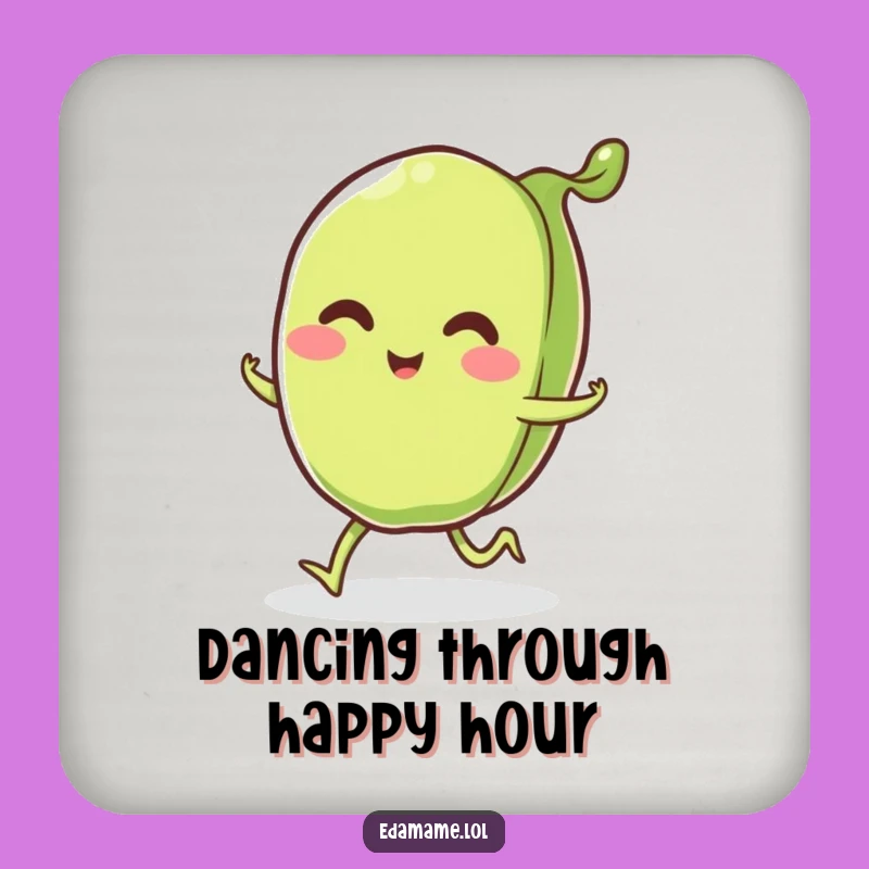 Funny Edamame Pod Coasters: Sip with Smiles, Hilarious Gift Set