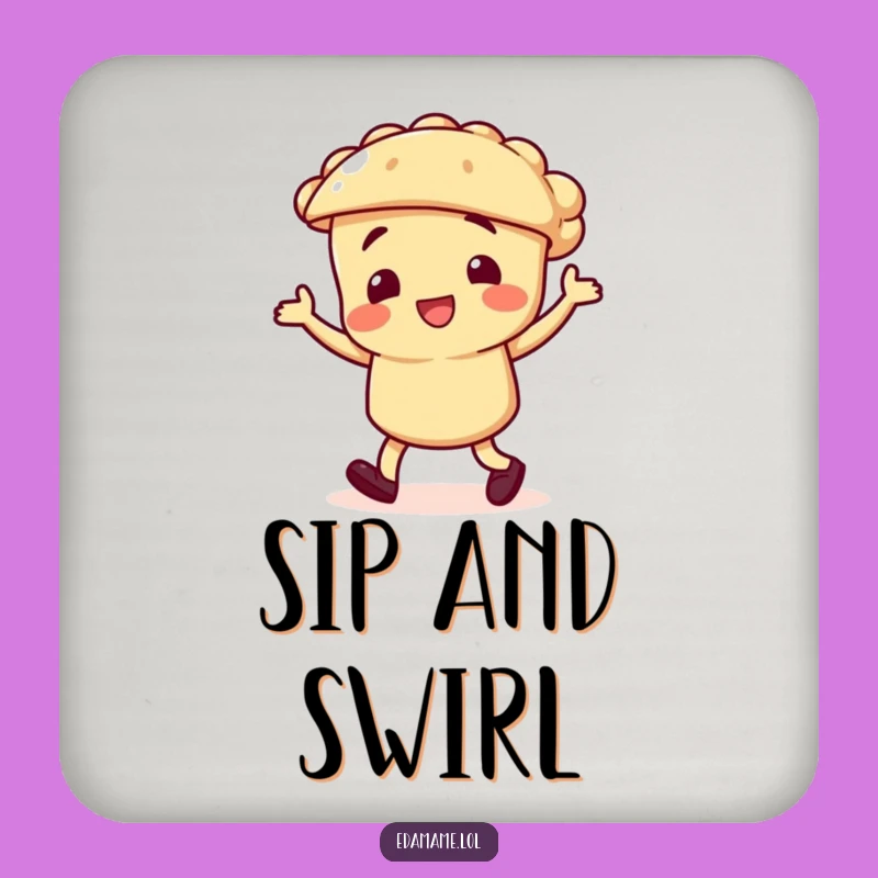 Funny Pie Jig Coaster, Protect Surfaces with Sweetness, Quirky Funny Gift