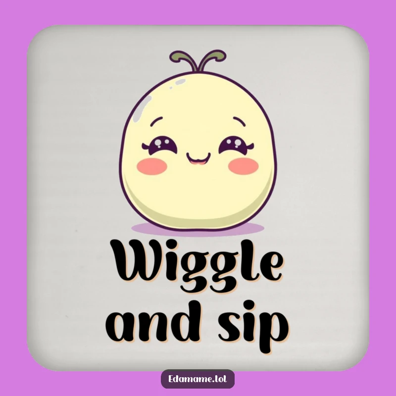 Funny Wiggling Bean Pod Coaster - Protect Surfaces with Joy