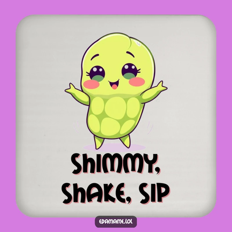 Funny Shimmying Edamame Coasters: Protect Surfaces with Dancing Charm