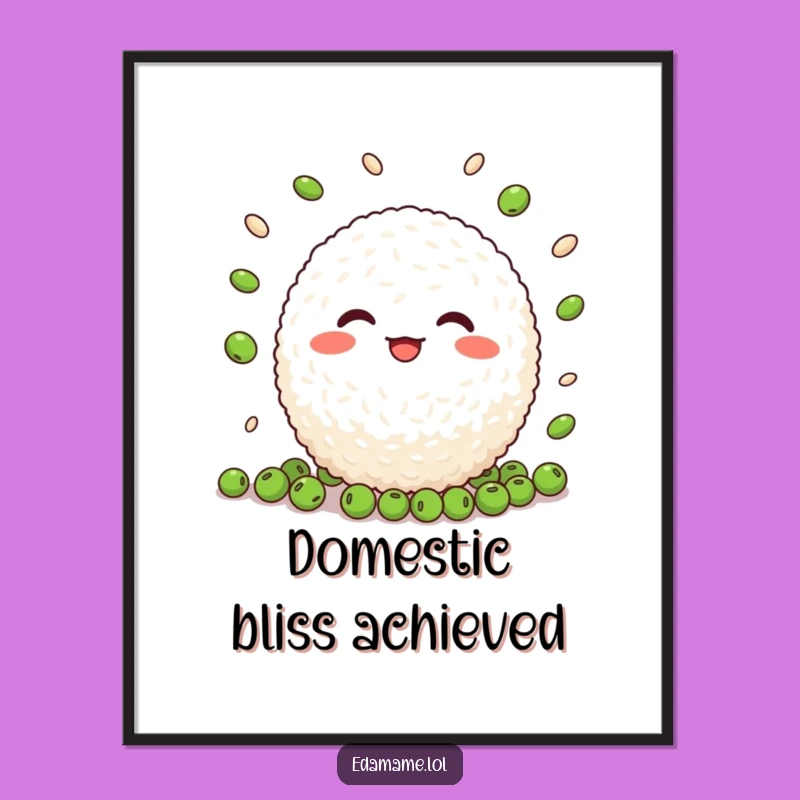 Funny Juggling Rice Ball Poster: Add Cheerful Vibes to Your Walls