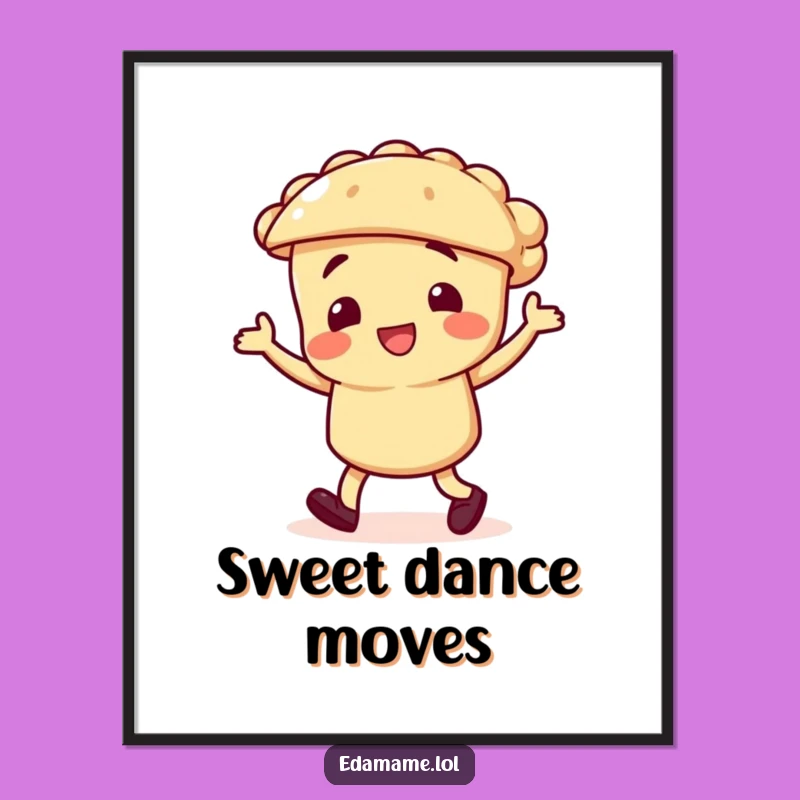 Funny Pie Jig Poster, Dessert Party Art, Hilarious Funny Gift