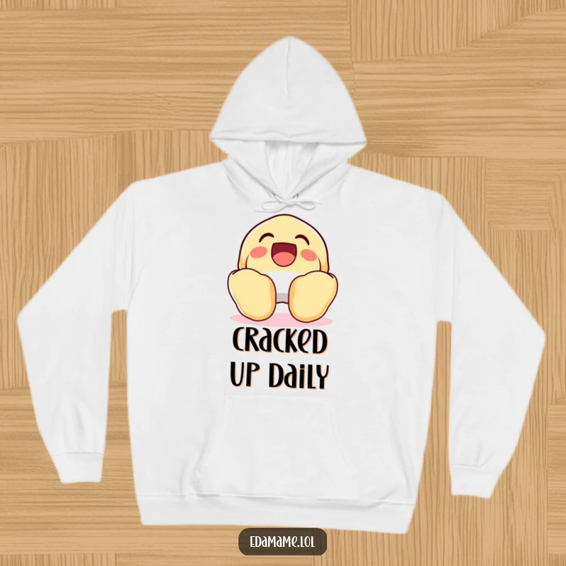 Funny Laughing Fortune Cookie Hoodie, wide open and cheerful, offering warmth and a dose of humor.