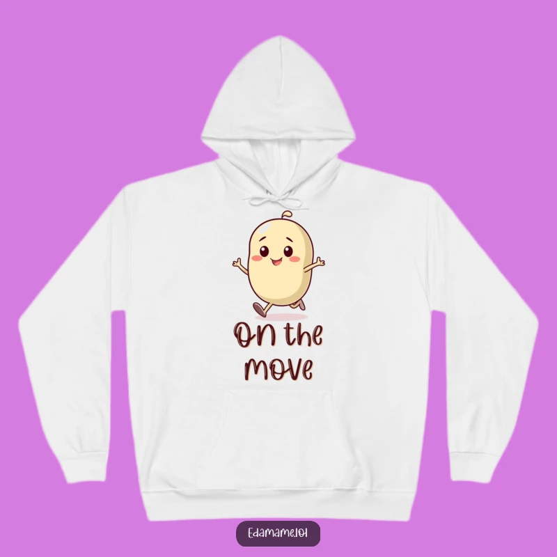 Funny Determined Bean Running Hoodie: Cozy Motivation, Perfect Gift