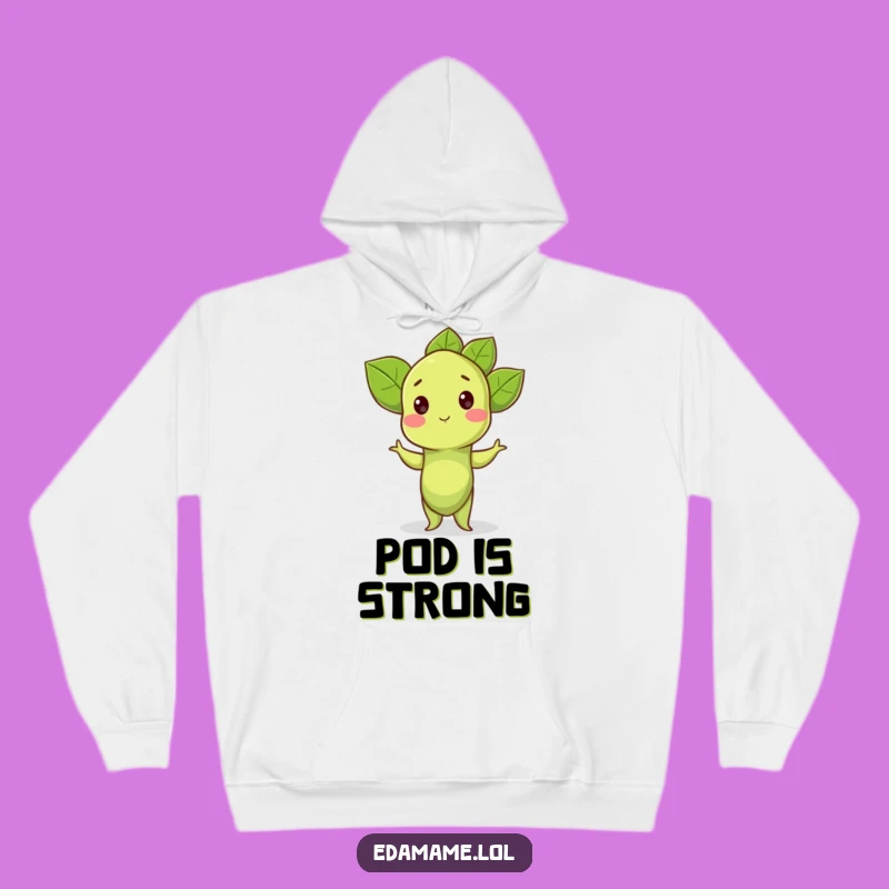 Funny Edamame Hoodie: Proud Pose Comfort, a Cozy and Funny Gift