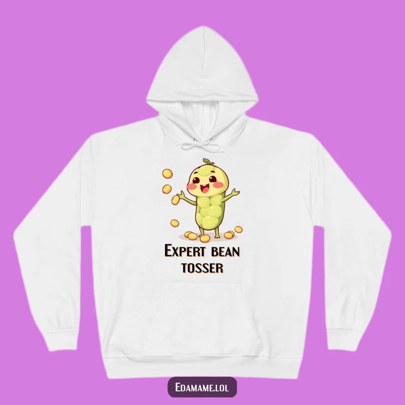 Funny Edamame Juggler Hoodie - Cozy Bean Pod Sweatshirt Gift