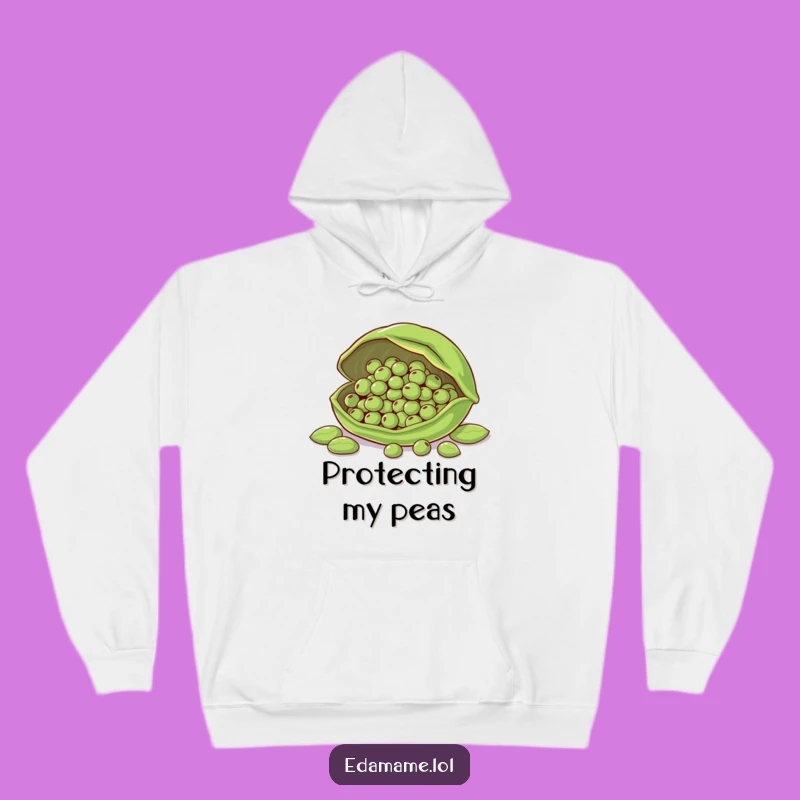 Funny Protective Edamame Pod Hoodie - Cozy and Caring Humor