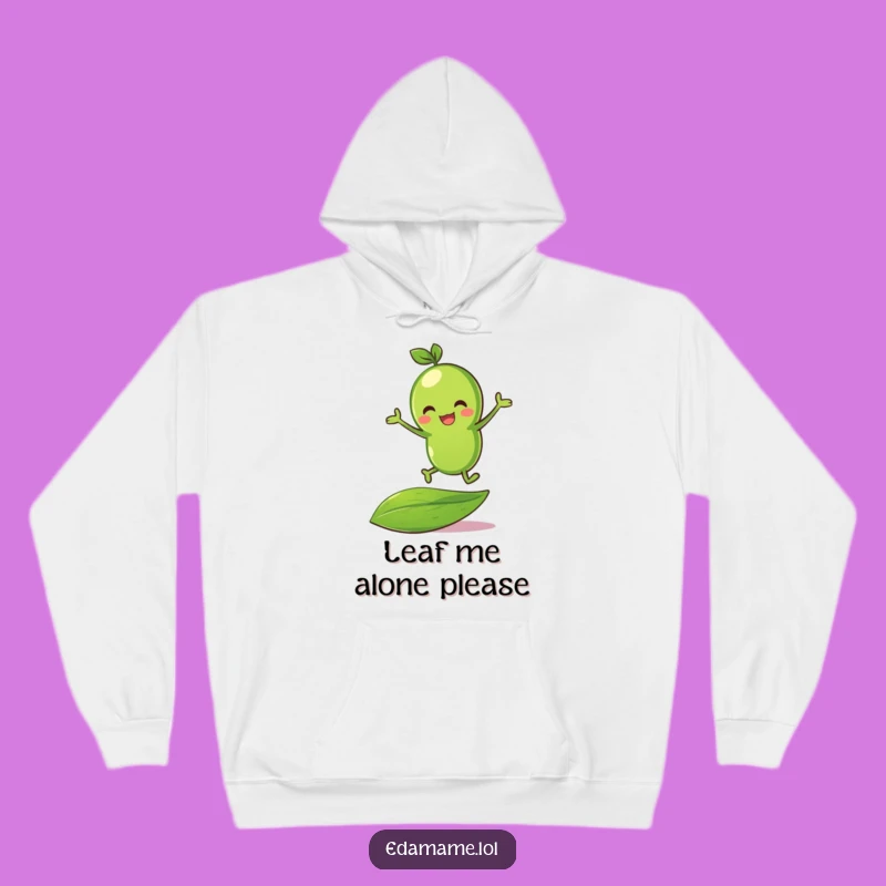 Funny Green Bean Bouncing Hoodie - Cozy & Hilarious Leaf Fun Apparel!