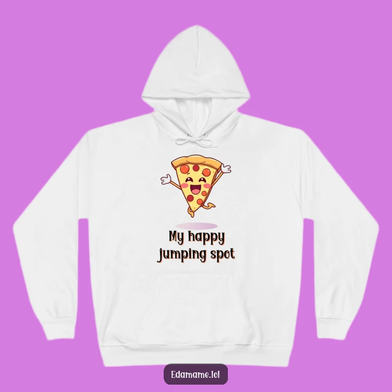 Cozy Funny Pizza Slice Hoodie: Stay Warm and Jump for Joy