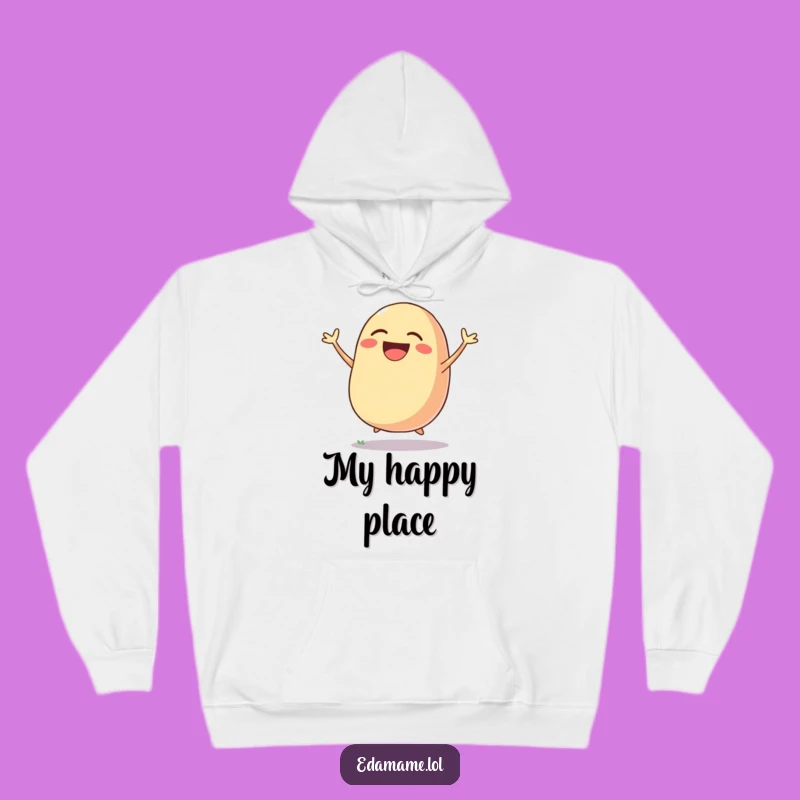 Funny Laughing Bean Pod Hoodie: Cozy Veggie Joy, Perfect Gift