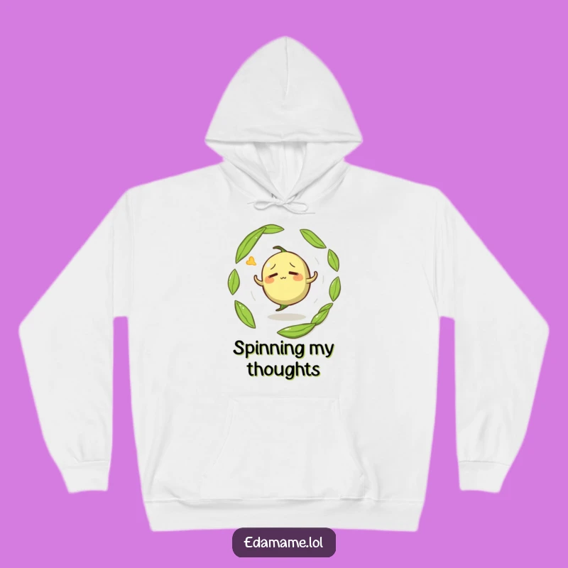 Funny Confused Edamame Hoodie - Cozy Dizzy Bean Pod Sweatshirt Gift