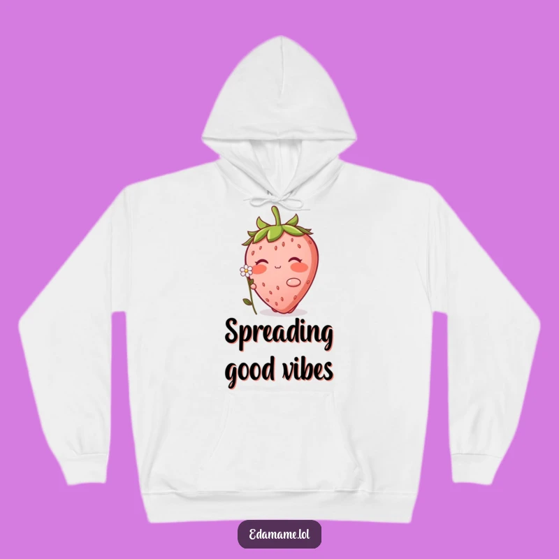 Funny Blushing Strawberry Hoodie: Cozy and Sweet Apparel for All
