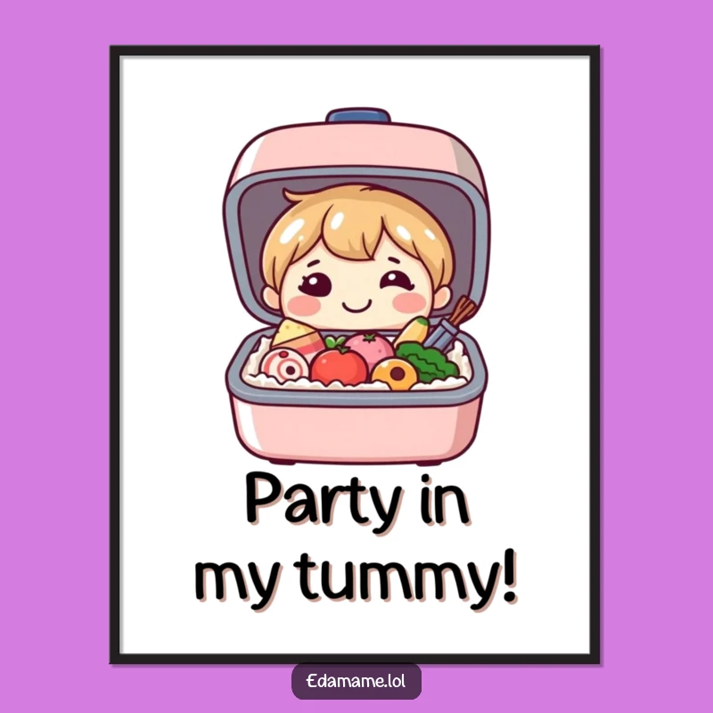 Free Printable Bento Box Art: Funny Foodie Decor, Downloadable Wall Art for Kitchen