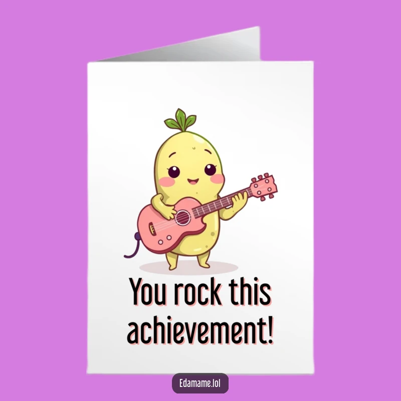 Congrats Free Printable Card: Edamame's Star Performance - Downloadable Joy