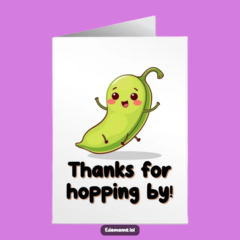 Free Printable Thank You Card: Glee Bean Pod Hops a Thank You Downloadable Gift