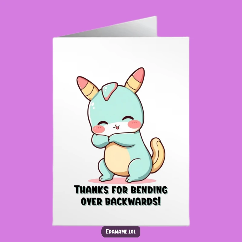 Free Printable Thank You Card: Bendy Churro - Quirky & Funny Downloadable Gift for Gratitude