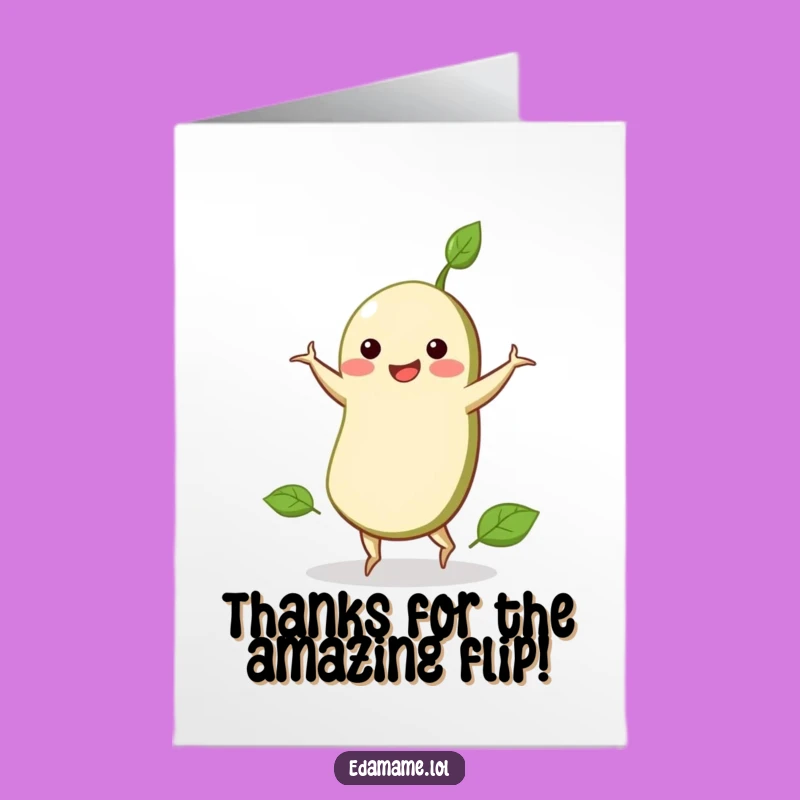 Free Printable Thank You Card: Edamame Cartwheels a Thank You Downloadable Gift