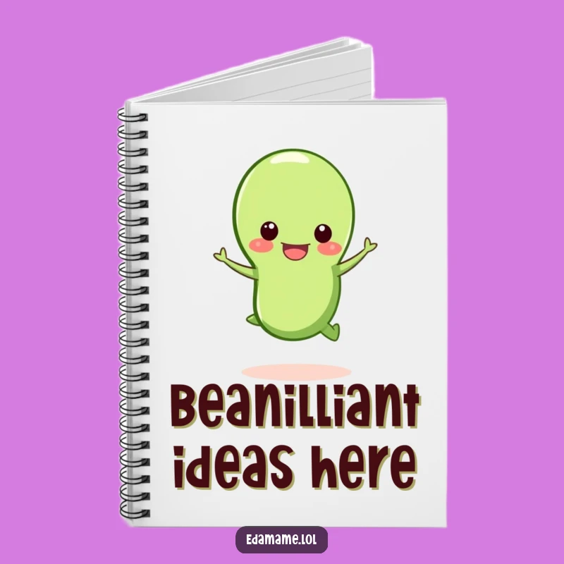 Funny Happy Edamame Notebook: Jot Down Energetic Ideas