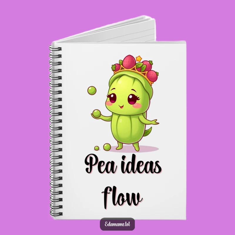 Funny Edamame Juggler Notebook: Organize Your Thoughts with Flair!